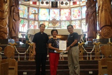 20200812_天主教在臺傳播溯源史蹟調查_頒發感謝狀(地點:佳平天主堂).JPG